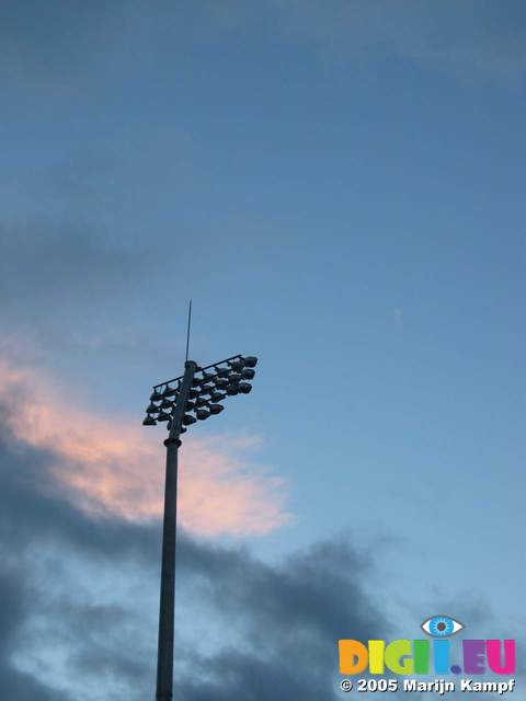 15549 Clouds behind stadium lights